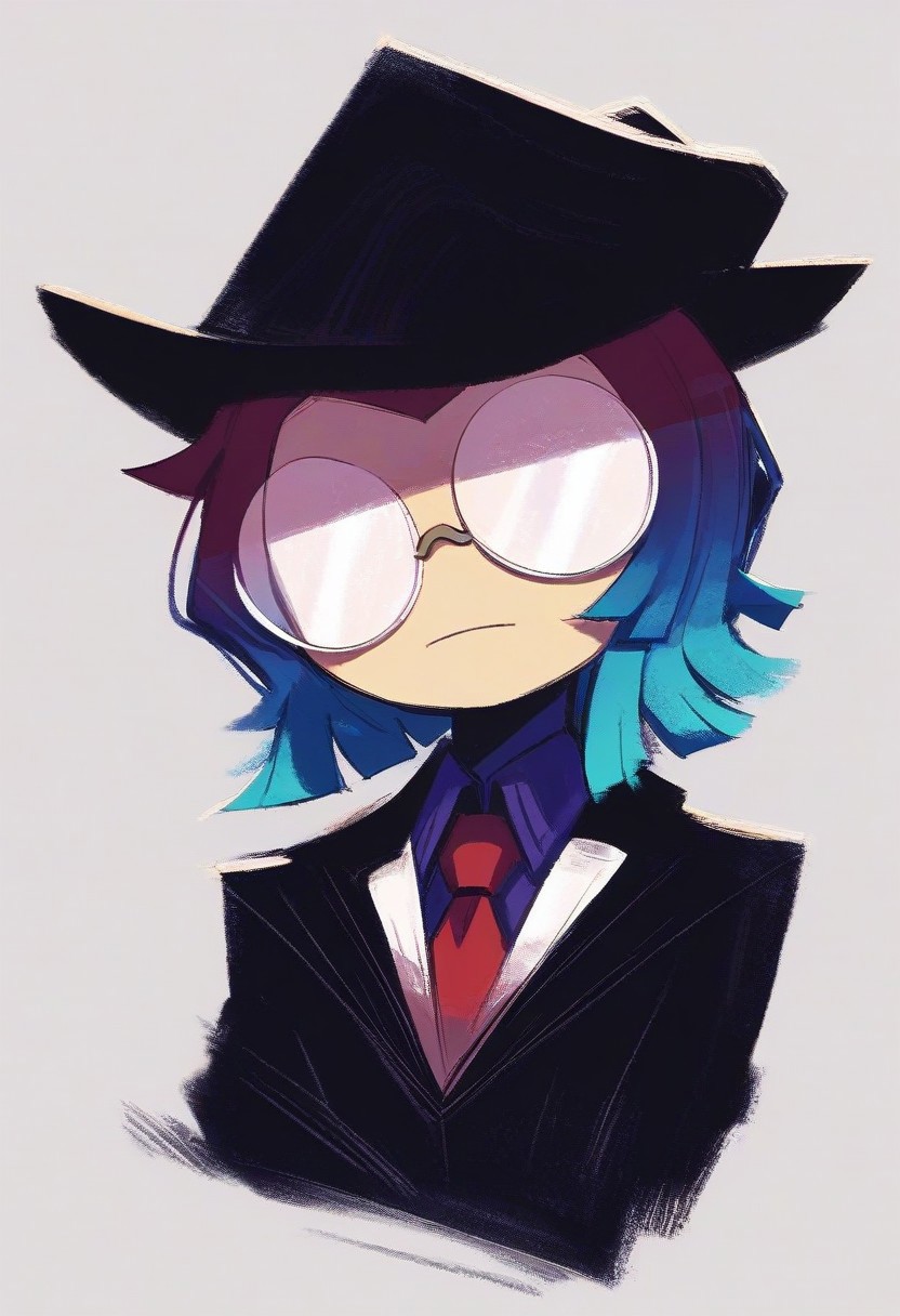1girl, aqua_hair, black_headwear, black_jacket, blue_hair, closed_mouth, collared_shirt, cropped_torso