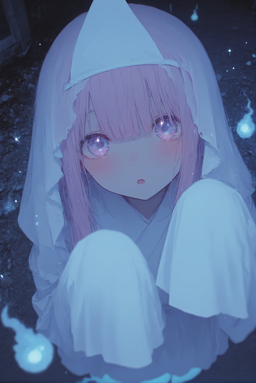 1girl, absurdres, bangs, blush, death, funeral, ghost_pose, highres