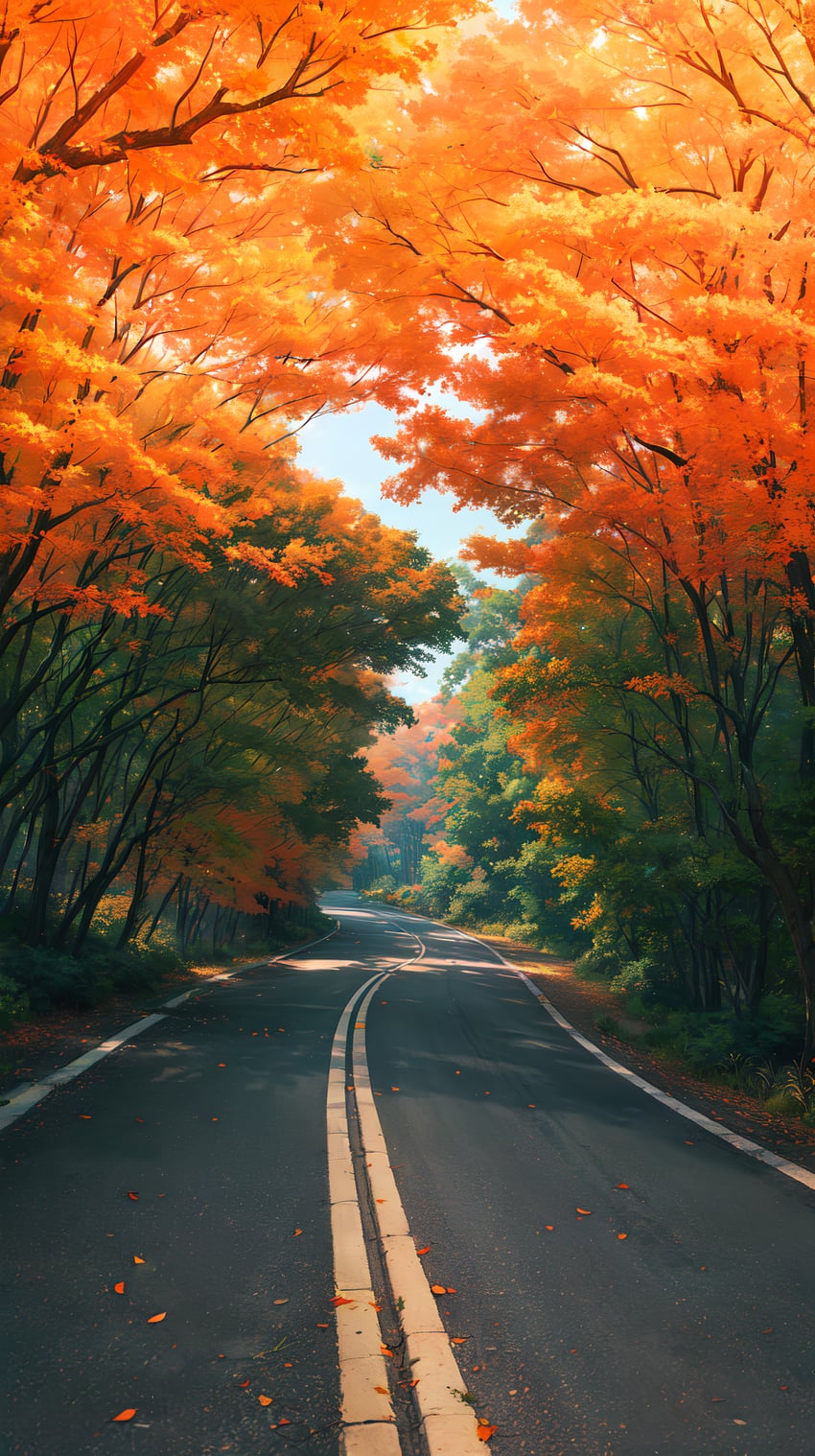 absurdres, commentary, dappled_sunlight, day, english_commentary, highres, inno_squirrel, leaf