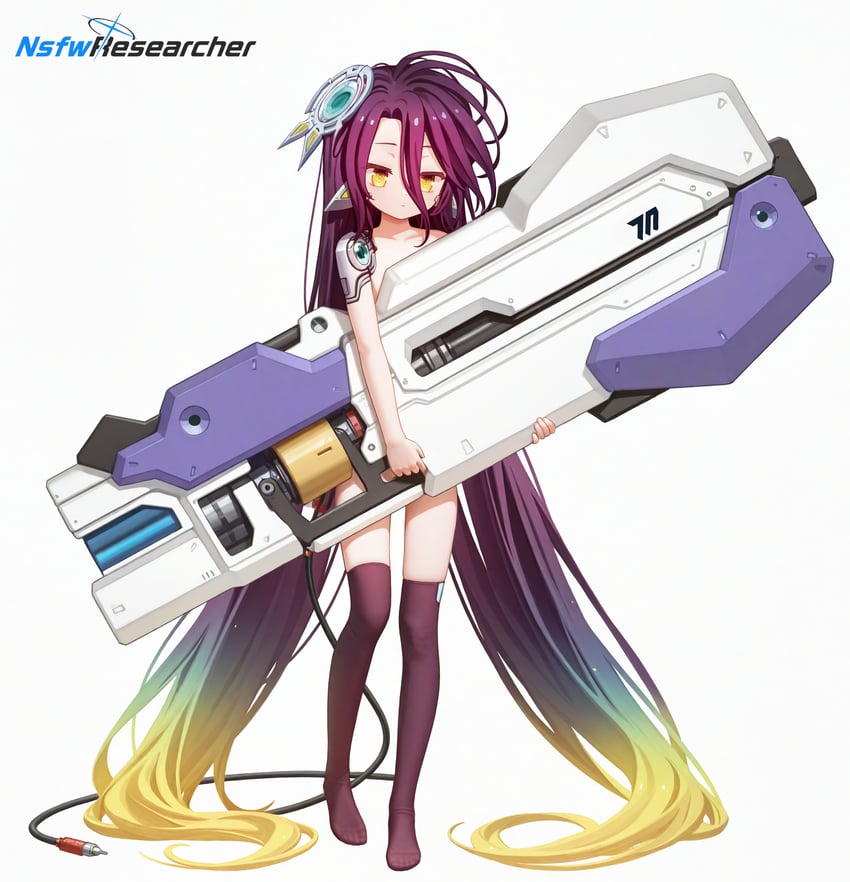 1girl, absurdly_long_hair, artist_logo, artist_name, bangs, blonde_hair, blue_archive, cable