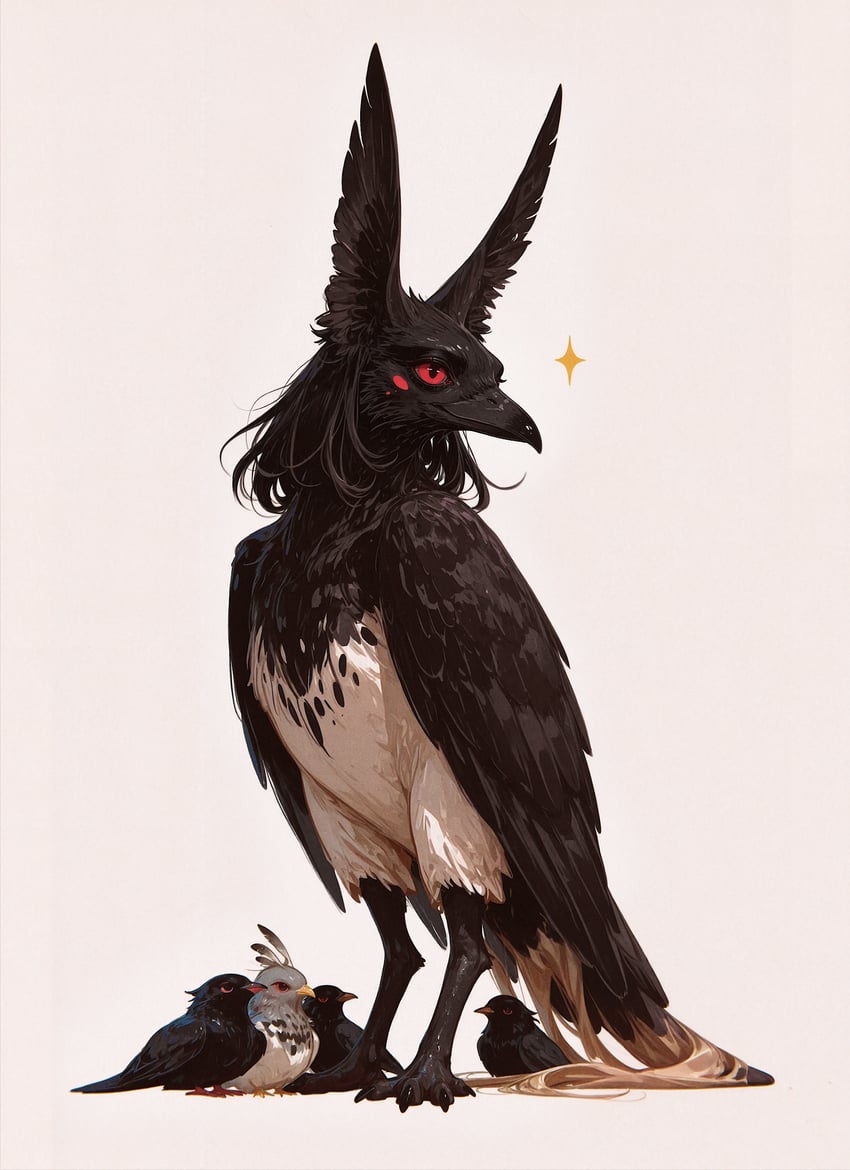 absurdres, alternative_img2img_model, animal, animal_focus, animalization, antlers_anon, antlertest_d, beak