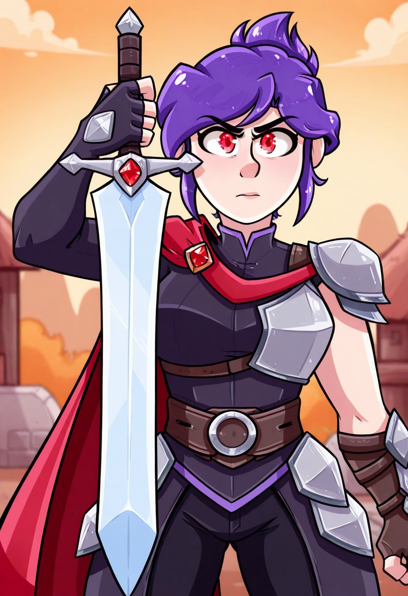 1girl, angry, arm_armor, arm_belt, armor, bangs, belt, black_pants