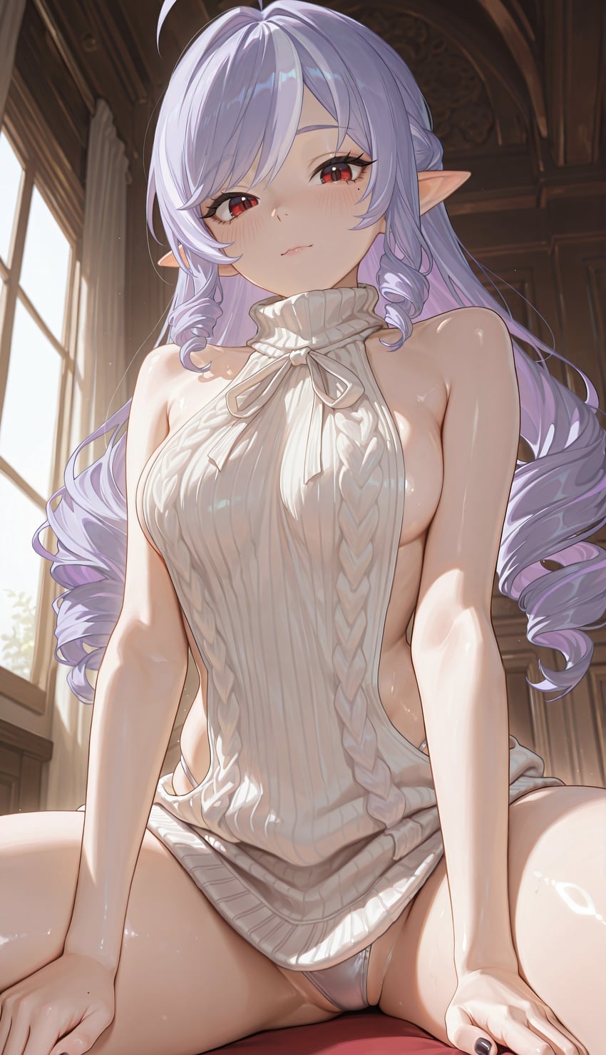 1girl, absurdres, bad_booth_id, bad_id, black_nails, breasts, drill_hair, drill_sidelocks