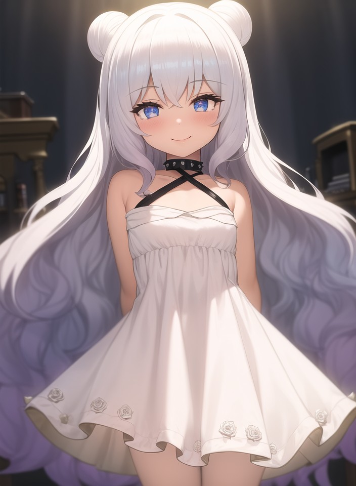 1girl, anythingelse, azur_lane, bangs, bare_arms, bare_shoulders, black_camisole, black_collar