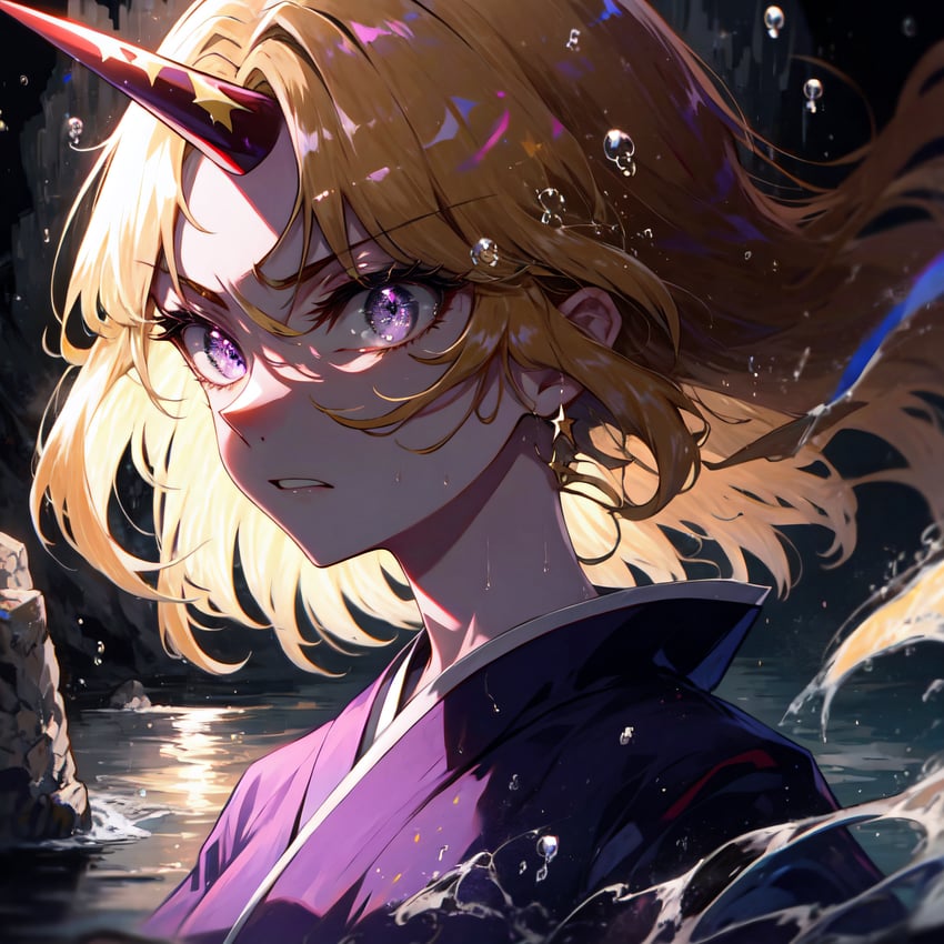 1girl, absurdres, alternate_costume, amedira, bangs, blonde_hair, breasts, closed_mouth