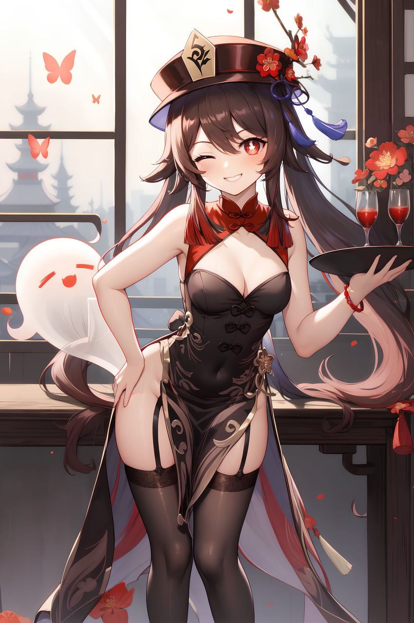 1girl, absurdres, alternate_costume, armpits, bad_id, bad_pixiv_id, bare_arms, bare_shoulders