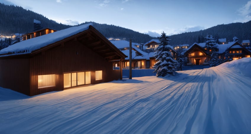 architecture, blue_sky, building, cloud, day, door, forest, house