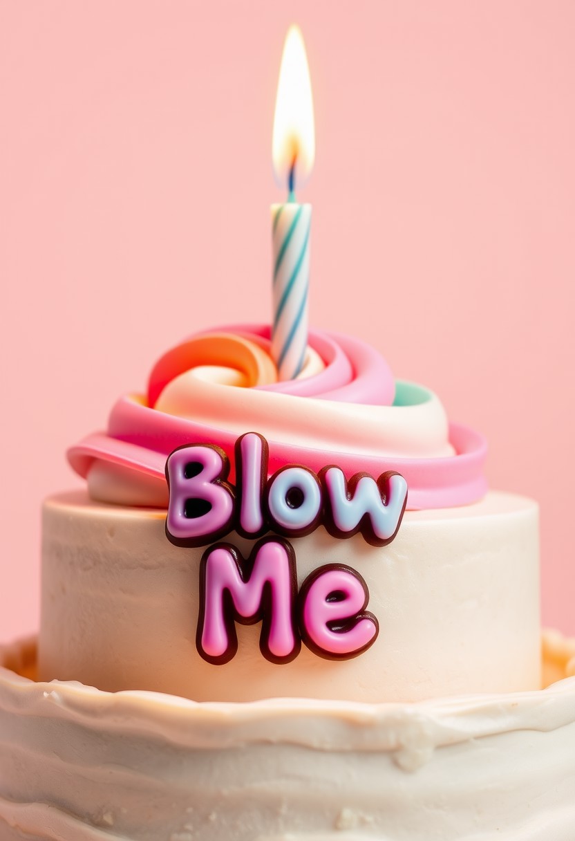 birthday, blurry, burning, cake, candle, cinnadust, close-up, depth_of_field