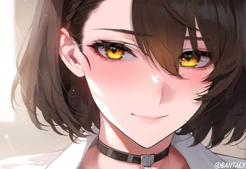 1girl, artist_name, azur_lane, baltimore_(azur_lane), banta, blush, braid, brown_hair