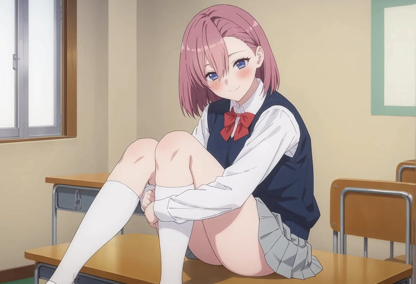 1girl, 2.5_jigen_no_ririsa, absurdres, amano_ririsa, bangs, blush, chair, highres