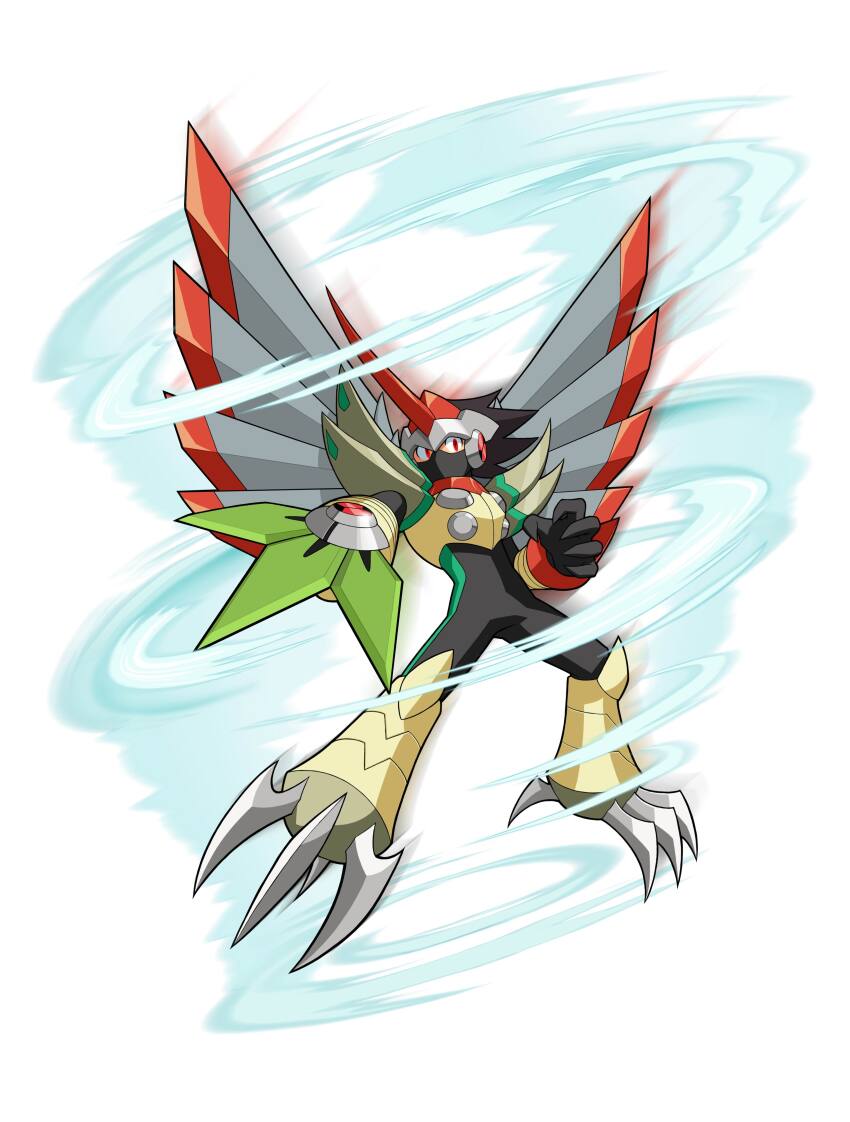 1boy, absurdres, archived_source, black_bodysuit, bodysuit, brown_armor, cosplay, falzar_(mega_man)