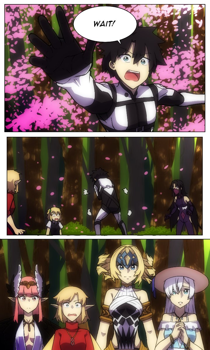 1boy, 6+girls, anastasia_(fate), anastasia_(swimsuit_archer)_(first_ascension)_(fate), bare_shoulders, black_hair, black_shirt, blonde_hair