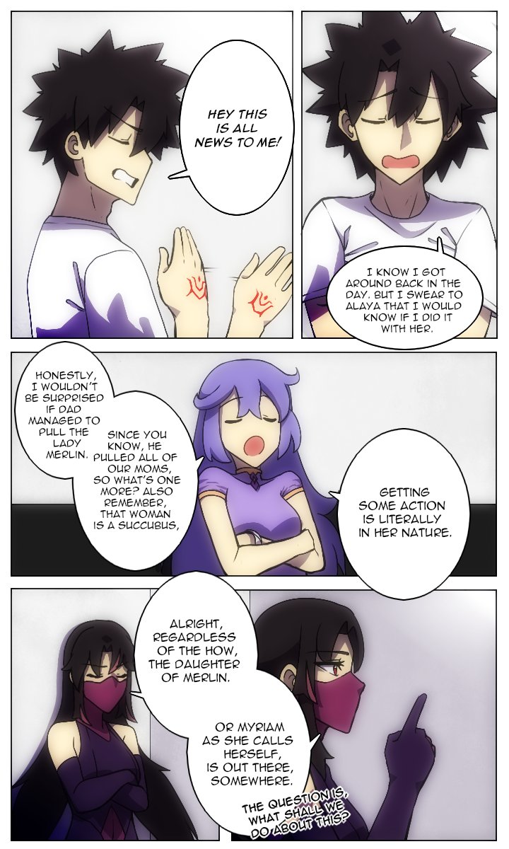 1boy, black_hair, bracelet, breasts, closed_eyes, command_spell, couch, detached_sleeves