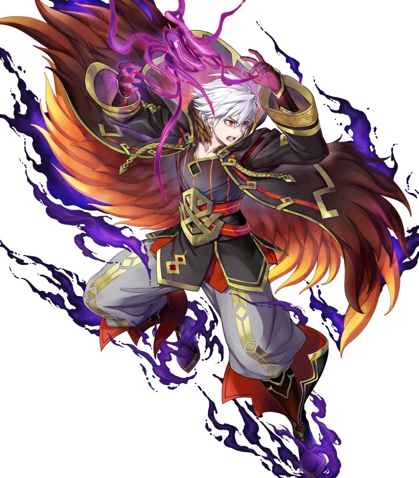 1boy, attack, black_coat, brown_gloves, coat, fire_emblem, fire_emblem_awakening, fire_emblem_heroes