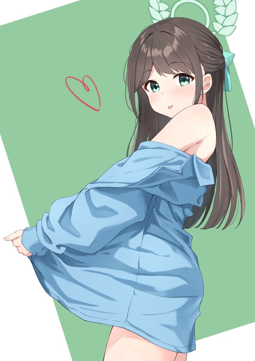 1girl, airi_(band)_(blue_archive), airi_(blue_archive), black_hair, blue_archive, blue_jacket, blush, closed_mouth