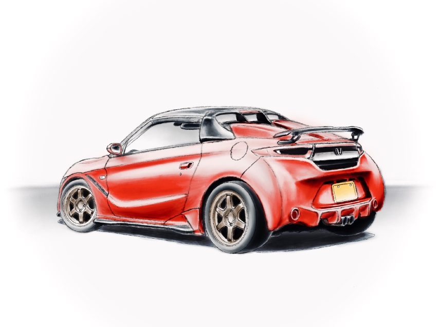 car, highres, honda, honda_s660, k.tofu, motor_vehicle, no_humans, original