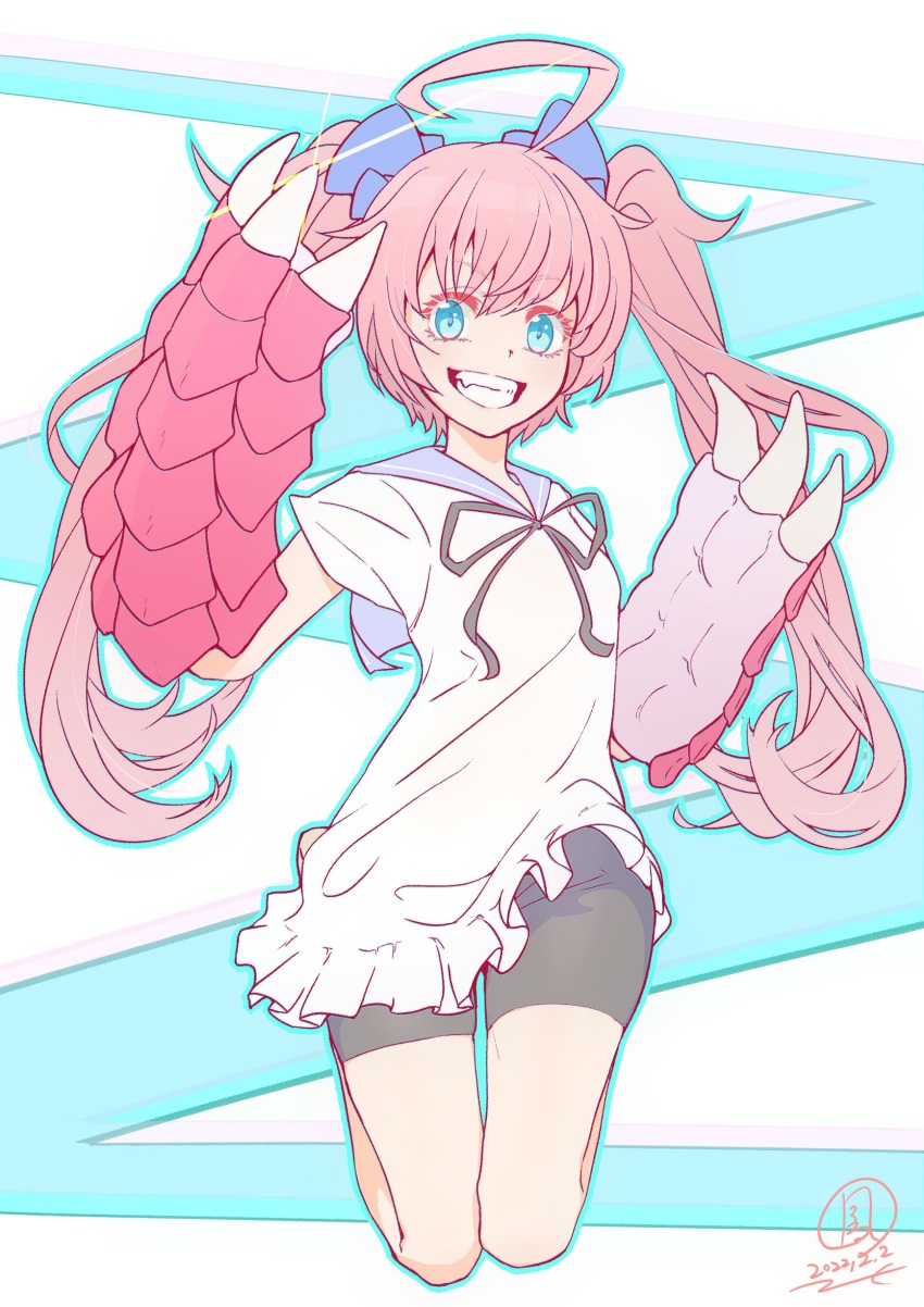 1girl, absurdres, blue_bow, blue_bowtie, blue_eyes, bow, bowtie, dragon_claw