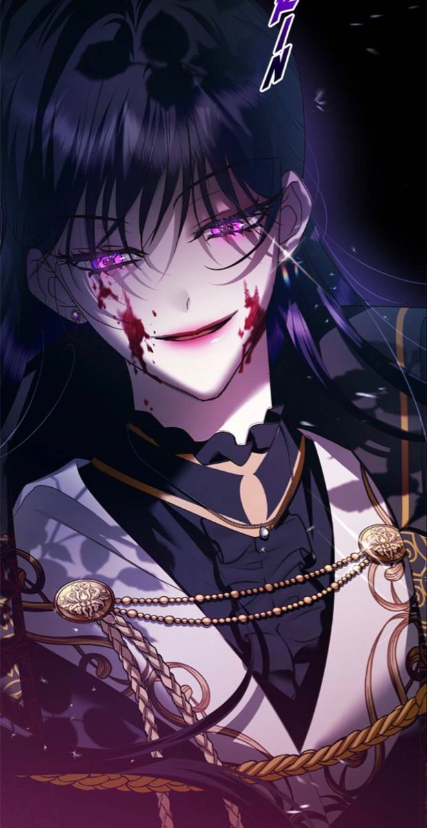 1girl, highres, medea_solon, purple_eyes, purple_hair, short_hair, very_short_hair, your_throne