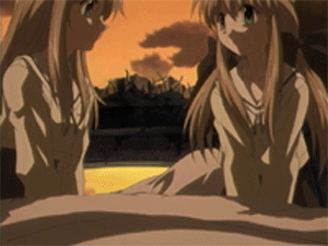 00s, 2girls, animated, animated_gif, anime_screenshot, futakoi, lowres, multiple_girls