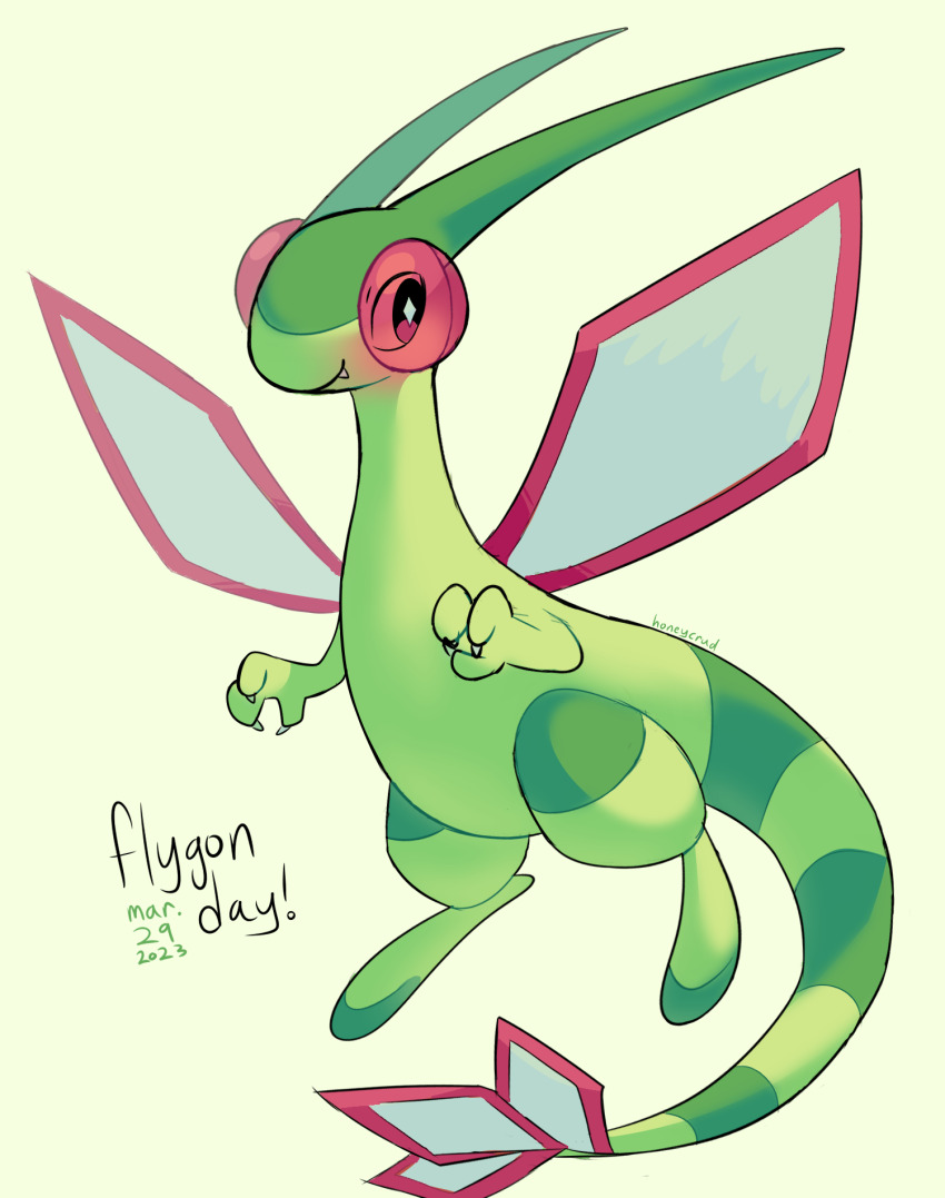 artist_name, character_name, colored_skin, dated, english_text, flygon, gen_3_pokemon, green_skin