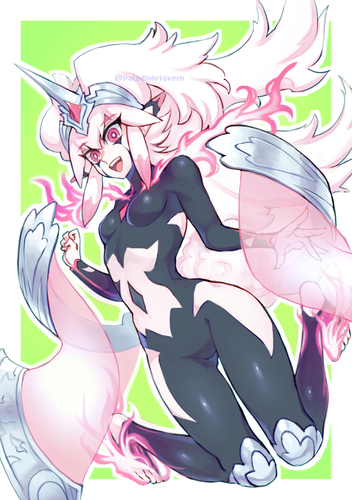 1girl, bodysuit, breasts, centur-ion_trudea, duel_monster, fire, headgear, izapara