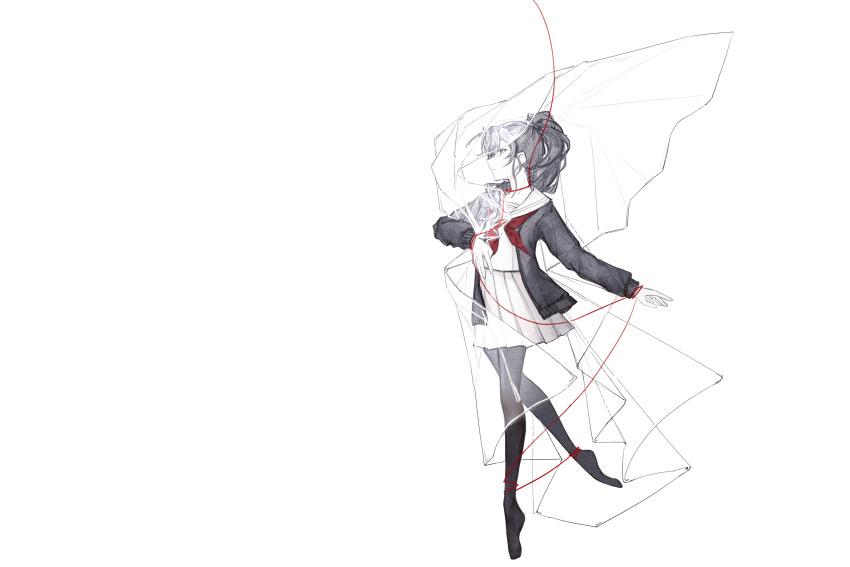 1girl, asahina_mafuyu, cardigan, commentary, en_pointe, full_body, ganxing, highres