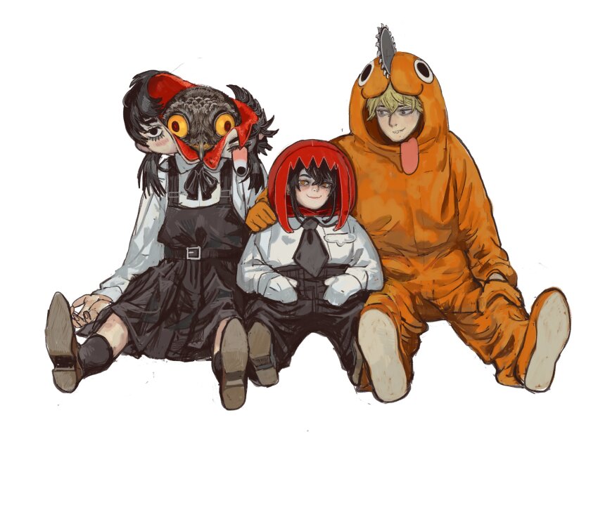 1boy, absurdres, black_hair, black_necktie, black_pants, braid, braided_ponytail, business_suit