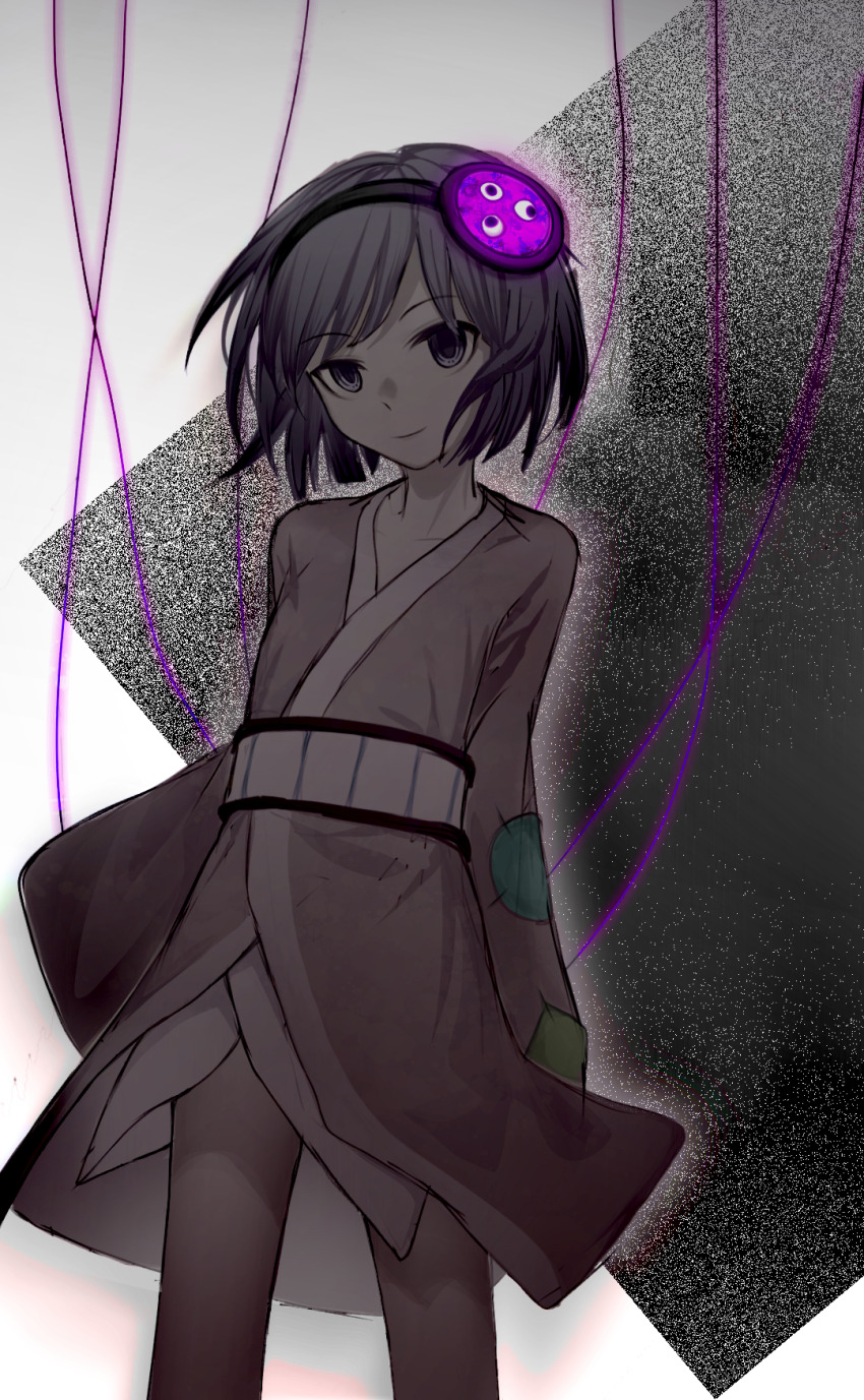 1other, androgynous, black_hairband, chinese_commentary, closed_mouth, commentary_request, cowboy_shot, euthan