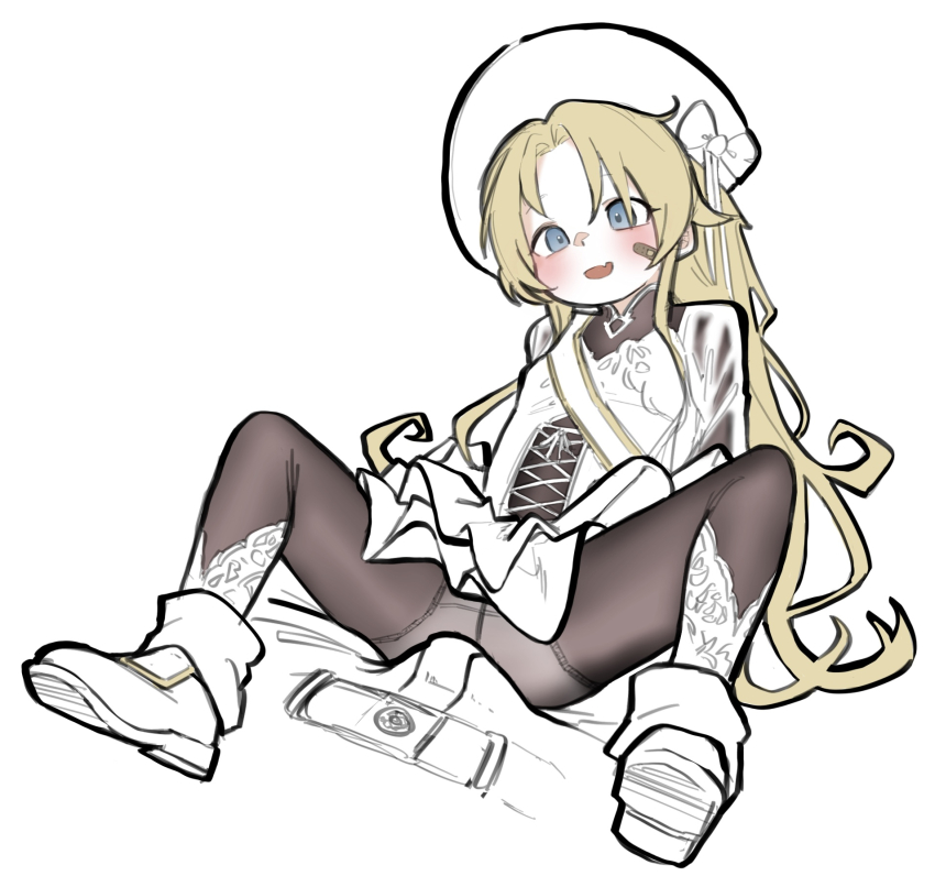 1boy, 1girl, bandaid, bandaid_on_cheek, bandaid_on_face, blonde_hair, blue_eyes, blush