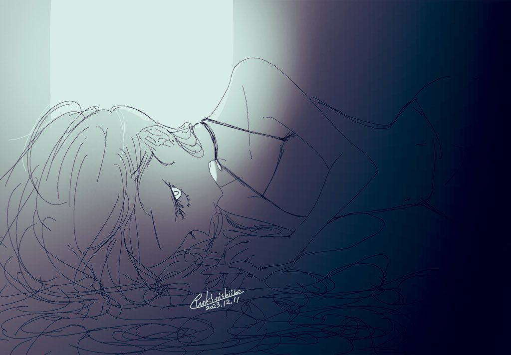 1girl, bare_shoulders, camisole, enoki_oishiine, flat_chest, kamisaki_hikaru, long_hair, looking_at_viewer