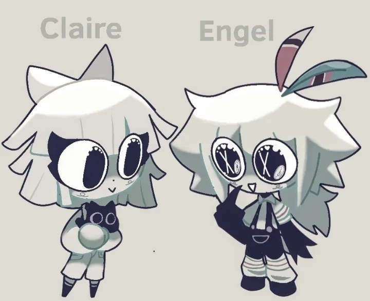 chibi, claire_(fundamental_paper_education), engel_(fundamental_paper_education), fundamental_paper_education, neko, tagme