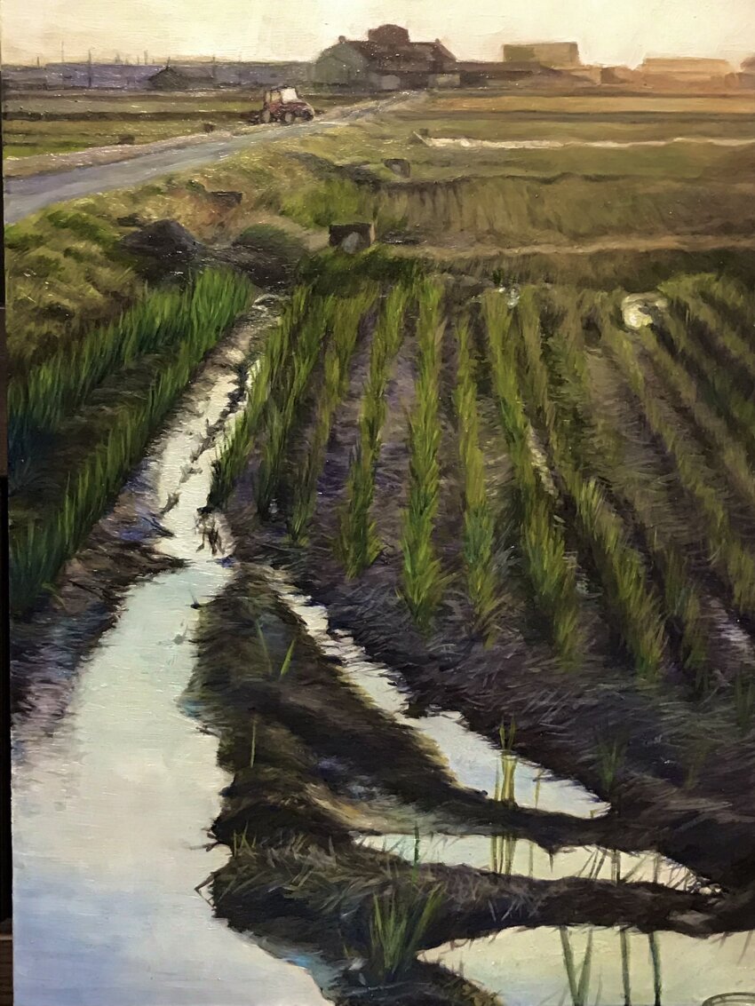 building, eyvzi172xqdkvs7, farm, highres, motor_vehicle, no_humans, original, plant