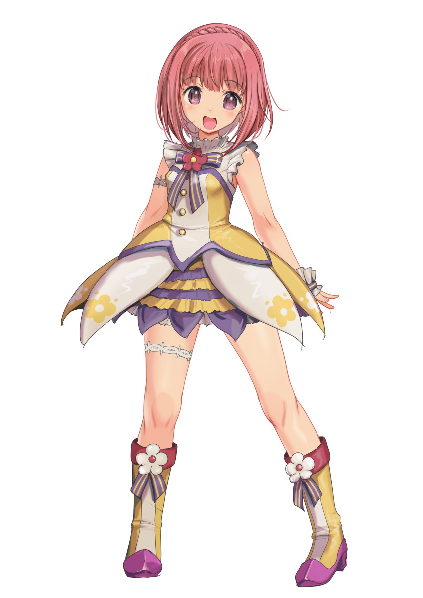 1girl, absurdres, aikawa_aika, alice_gear_aegis, animal_ears, boots, braid, cosplay