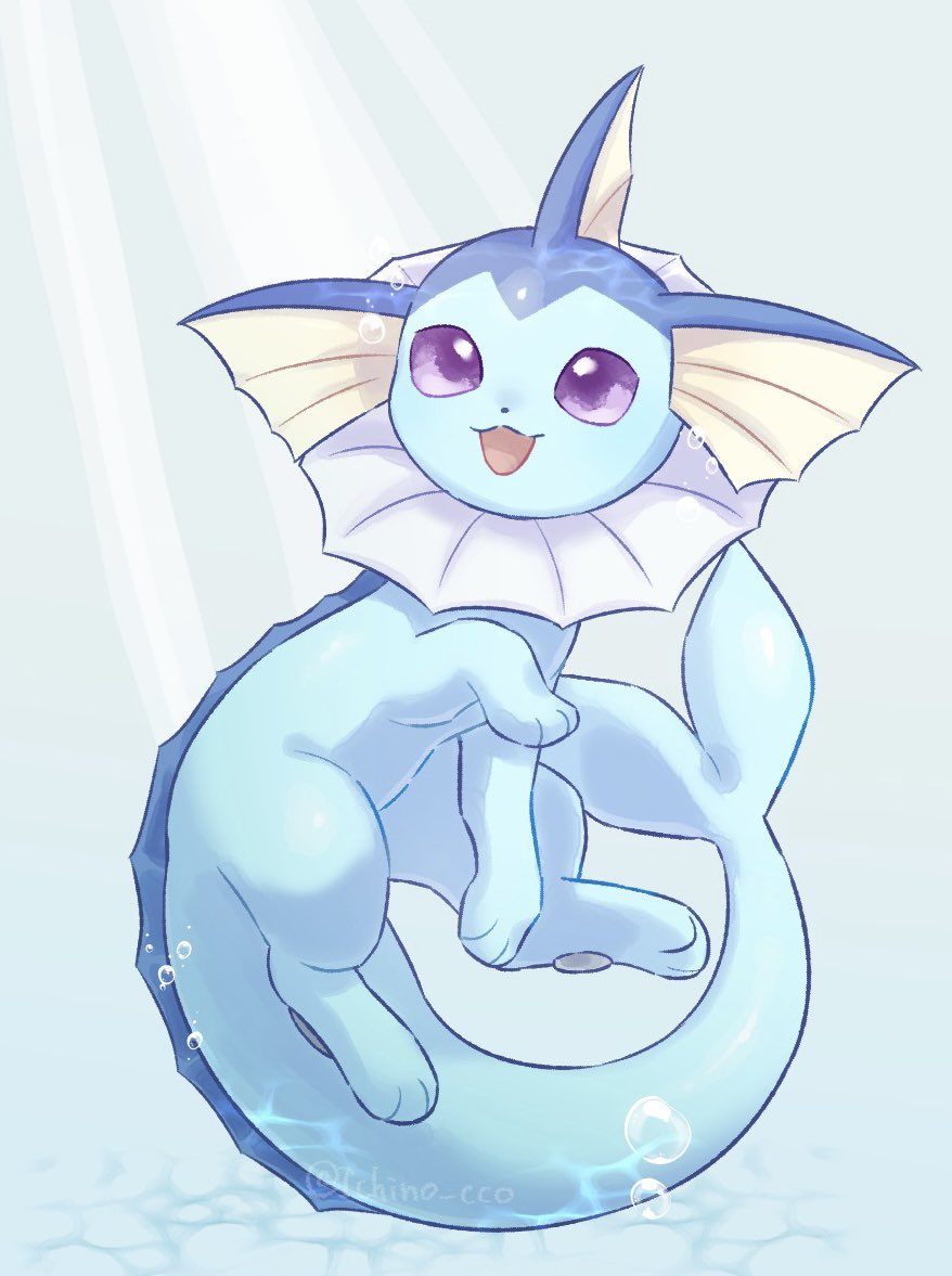 :d, air_bubble, bubble, commentary_request, full_body, gen_1_pokemon, happy, ichino_cco