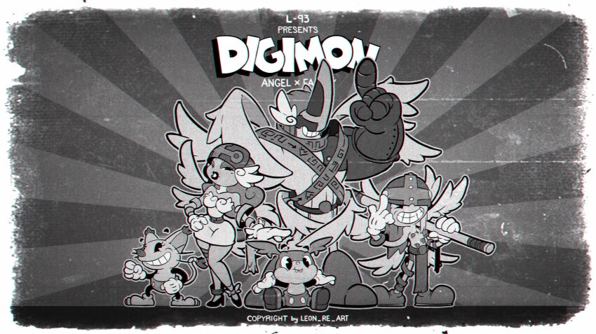 absurdres, angel, angel_boy, angel_girl, angemon, angewomon, digimon, digimon_(creature)