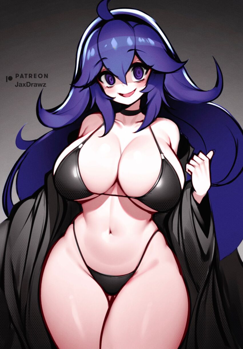 1girl, alternate_costume, bikini, breasts, curvy, hex_maniac_(pokemon), hex_maniac_(pokemon_xy), highleg