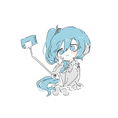 1girl, alternate_hairstyle, blue_eyes, blue_hair, cellphone, chibi, chibi_only, closed_mouth