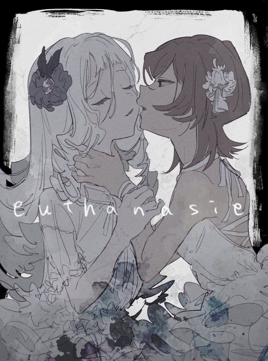 2girls, aikatsu!_(series), aikatsu_stars!, ashida_yuuri, bad_id, bad_twitter_id, bare_shoulders, black_border