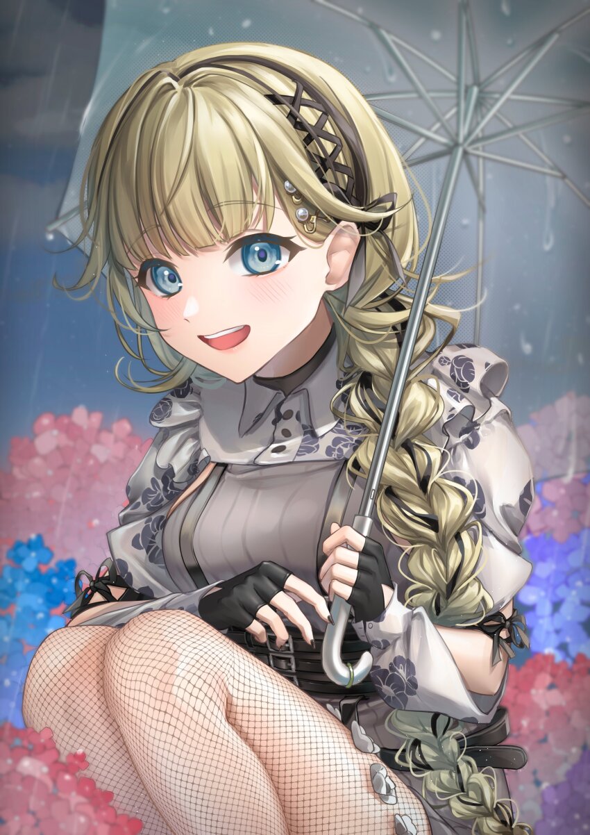 1girl, absurdres, arm_cutout, beads, belt, black_belt, black_gloves, black_hair