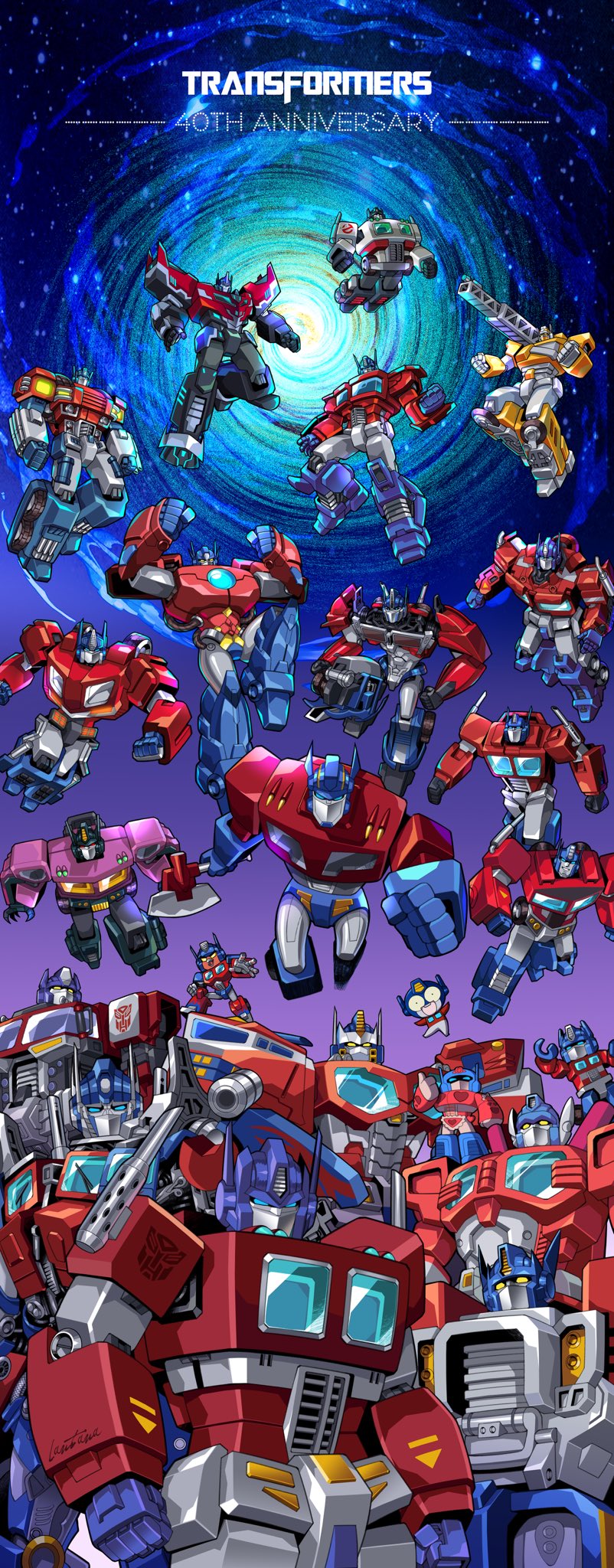 angry_birds, anniversary, annotation_request, autobot, bumblebee_(movie), clenched_hands, commentary, copyright_name, english_commentary, fire_convoy, ghostbusters, highres, in-franchise_crossover, kre-o, lantana0_0, lego_minifig, mecha, mecha_focus, multiple_persona, no_humans, optimus_prime, optimus_prime_(animated), optimus_prime_(earthspark), optimus_prime_(shattered_glass), optimus_prime_(transformers_prime), partially_annotated, purple_eyes, red_(angry_birds), robot, science_fiction, the_transformers_(idw), transformers, transformers:_earthspark, transformers:_generation_1, transformers:_robots_in_disguise_(2015), transformers:_the_war_within, transformers:_war_for_cybertron, transformers_(live_action), transformers:_animated, transformers:_armada, transformers:_cybertron, transformers:_energon, transformers:_prime, transformers_unicron_trilogy, yellow_eyes