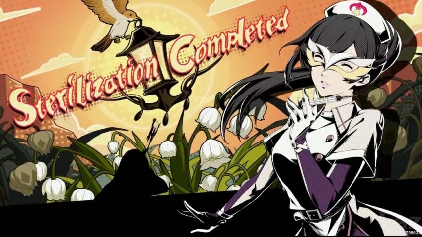 1girl, english_text, hat, marian_(p5x), miyashita_minami, nurse, nurse_cap, persona