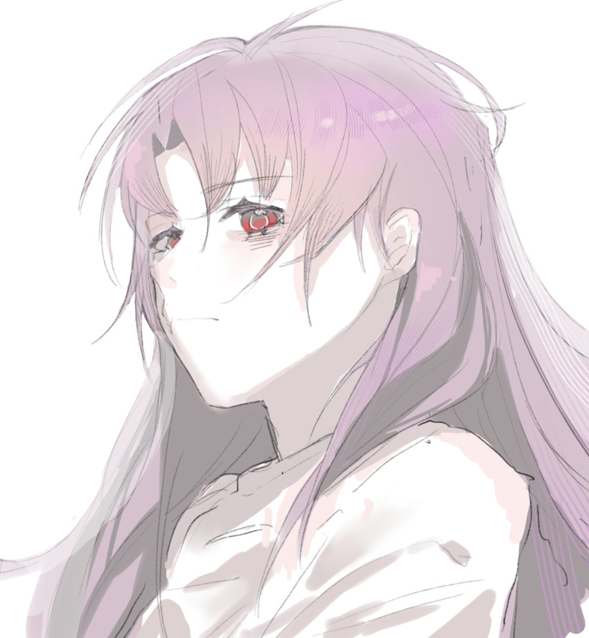 1boy, chinese_commentary, closed_mouth, commentary_request, frown, hatsutori_hajime, highres, long_hair