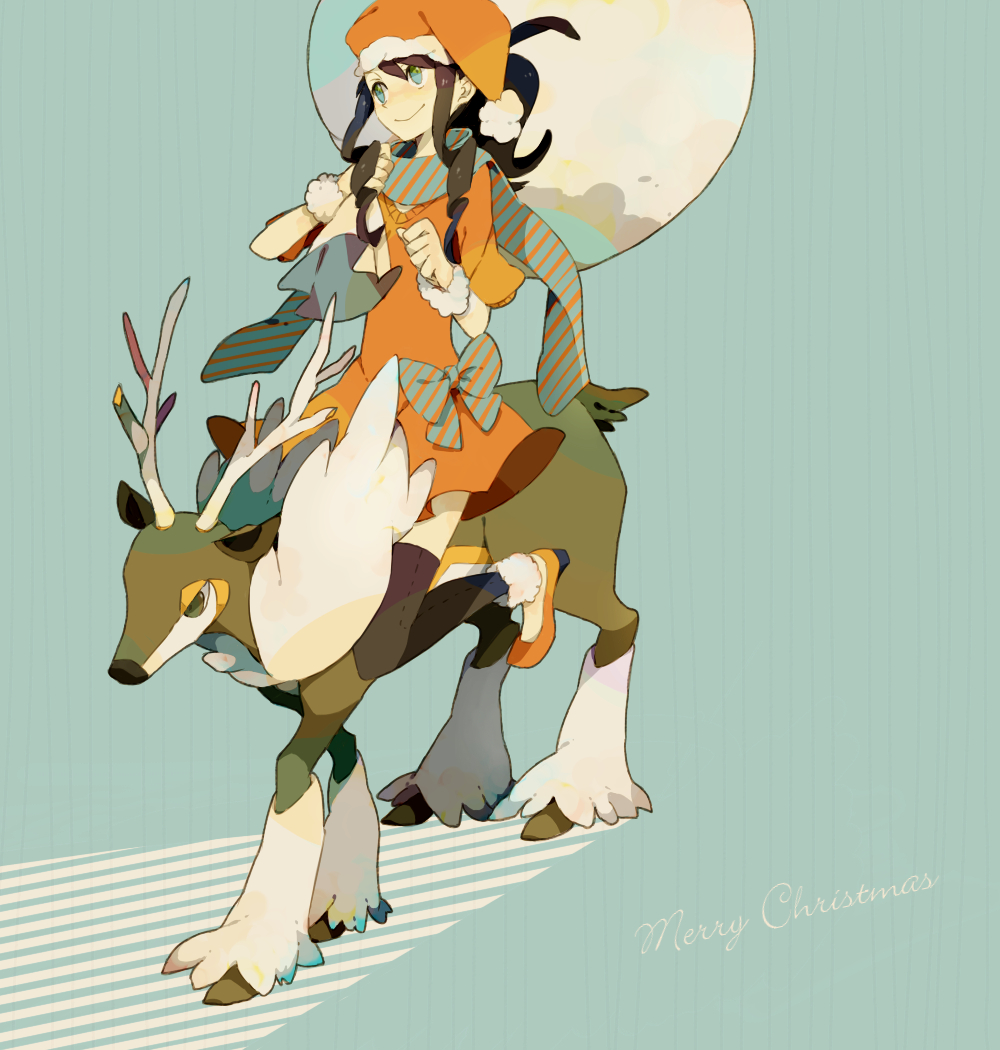 10s, 1girl, alternate_headwear, bad_id, bad_pixiv_id, bag, black_thighhighs, bow