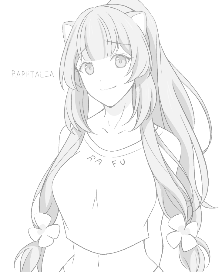 1girl, akikan_ooo, animal_ears, arms_behind_back, bare_shoulders, bikini, blunt_bangs, breasts