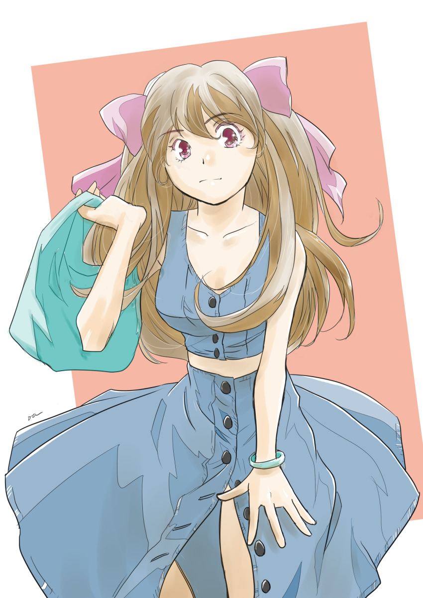 1girl, absurdres, alternate_costume, bad_id, bad_pixiv_id, blonde_hair, breasts, buttons