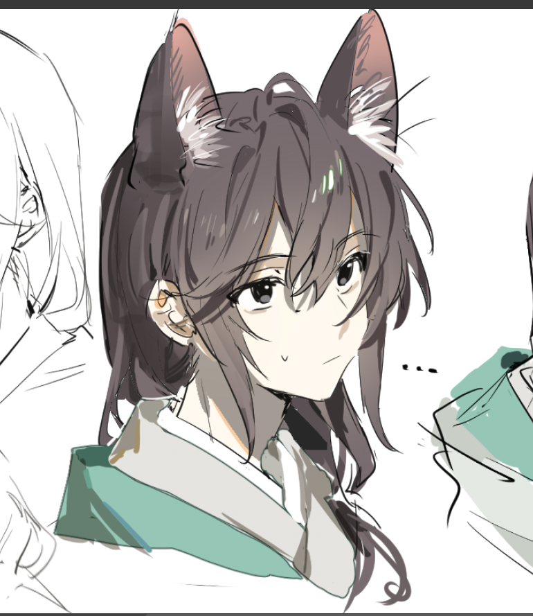 ..., 1boy, animal_ear_fluff, animal_ears, black_eyes, brown_hair, call_of_cthulhu, cat_boy