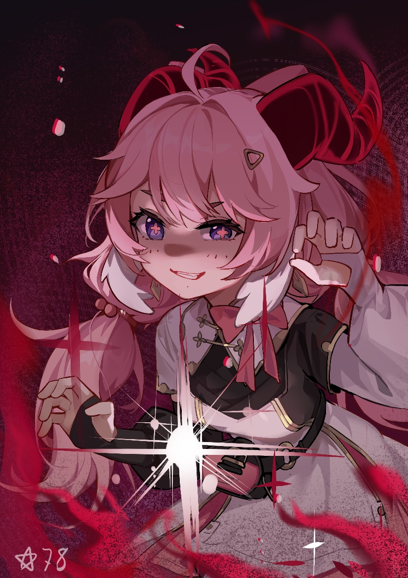 1girl, ahoge, arm_warmers, bag, black_arm_warmers, black_background, black_bag, black_dress