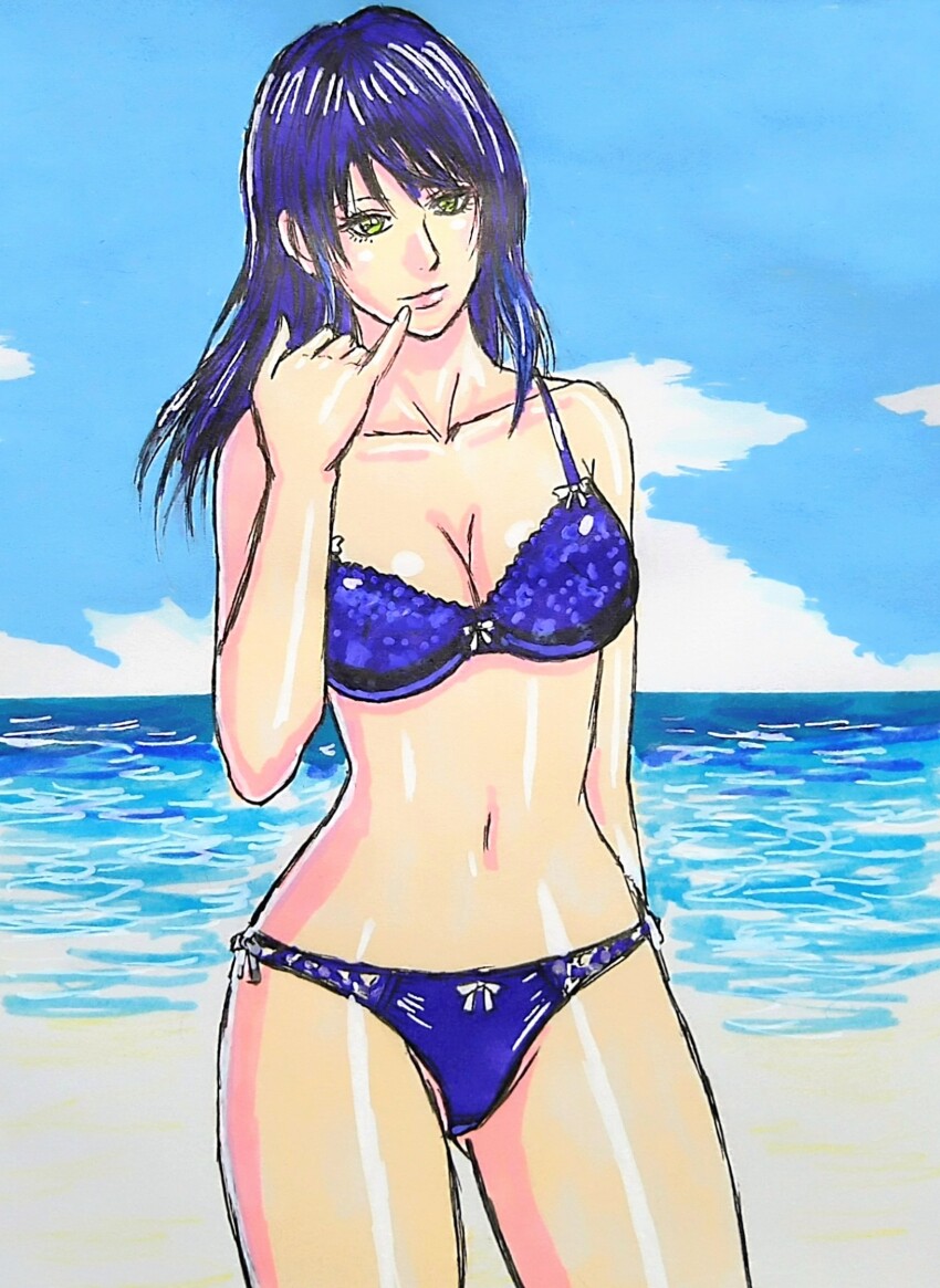 beach, bikini, dead_or_alive, dead_or_alive_xtreme, dead_or_alive_xtreme_venus_vacation, highres, shandy_(doa), swimsuit