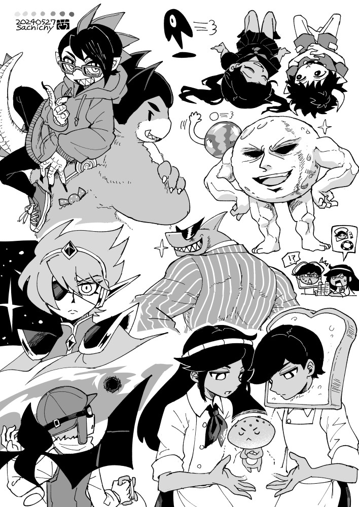 !?, 3girls, 6+boys, aizawa_sachi, berly_(omori), biscuit_(omori), captain_spaceboy, dated