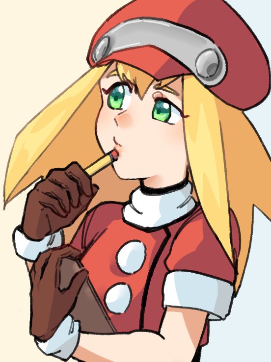 1girl, blonde_hair, newsboy_cap, cropped_jacket, ghosty_entity, green_eyes, hat, holding